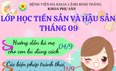 Lớp học tiền sản và hậu sản tháng 9 năm 2025